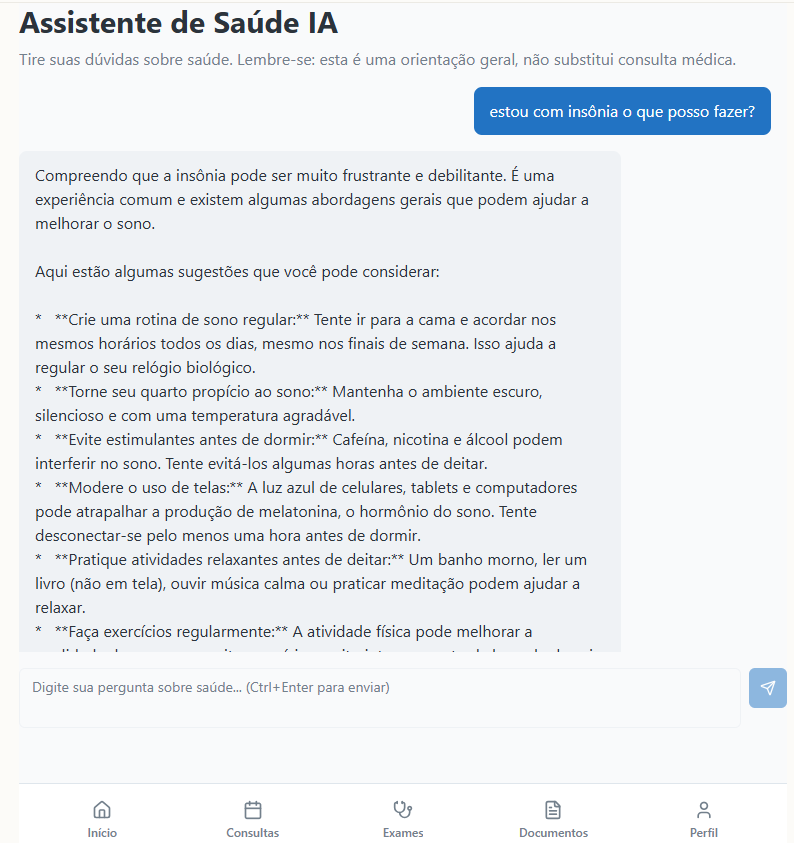 Assistente de IA de Saúde