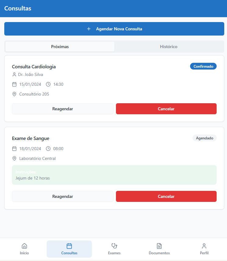 Agendamento de Consultas