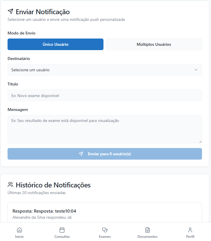 Sistema de Envio de Notificações